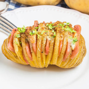 Картофель гриль с салом